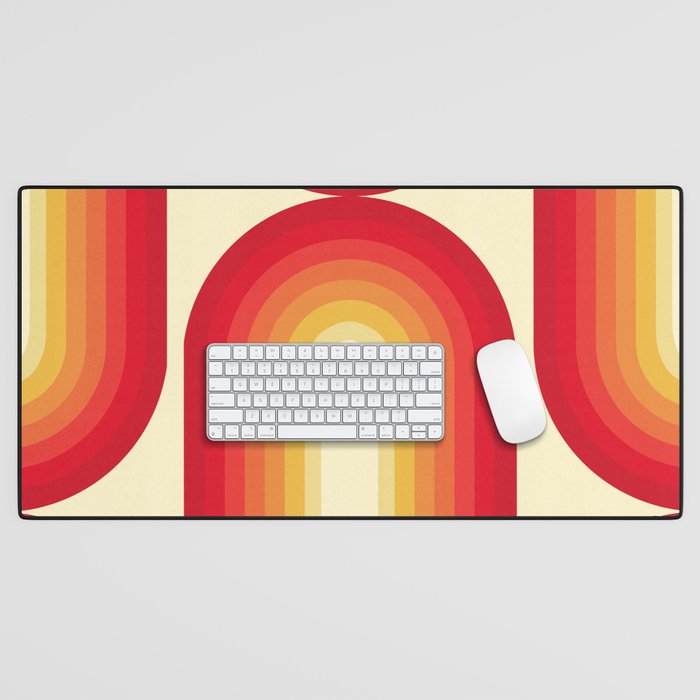 70s Retro Sun Desk Mat Gallery Image 1