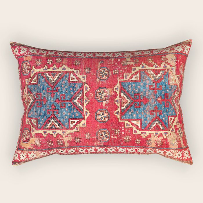 Bergama Northwest Anatolian Rug Rectangular Pillow Gallery Image 2