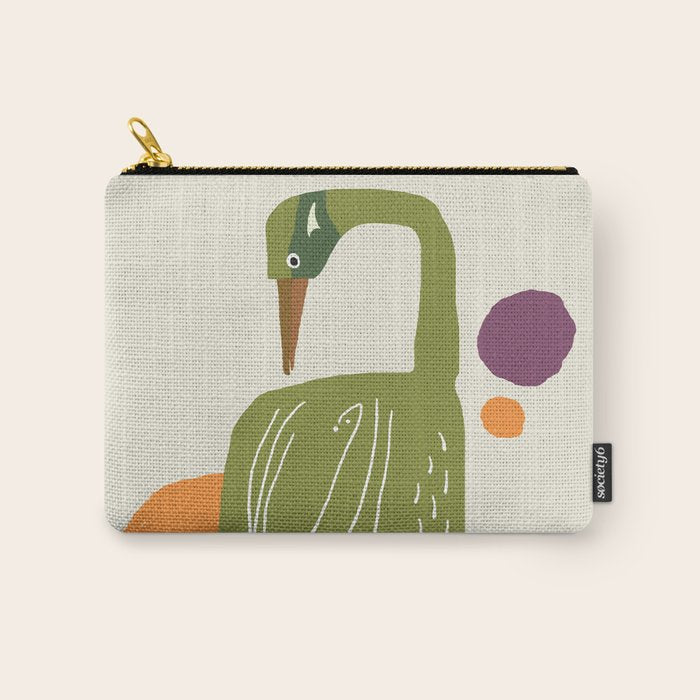 Quirky Brolga Carry All Pouch Gallery Image 1