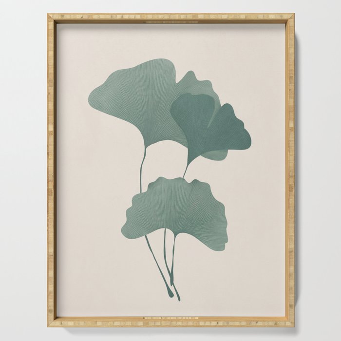 Ginkgo Leaves Serving Tray Gallery Image 1
