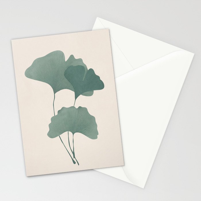 Ginkgo Leaves Stationery Card Gallery Image 2