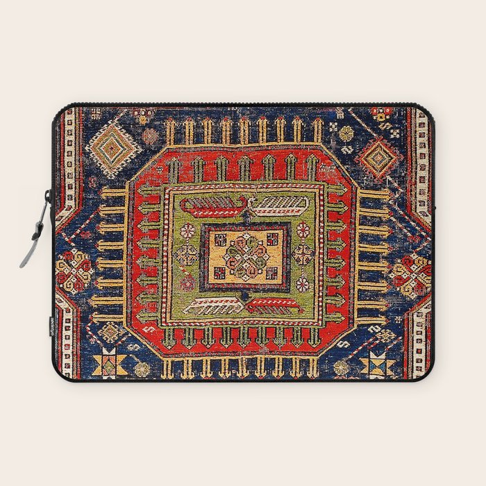 Kuba Sumakh East Caucasus Rug Print Laptop Sleeve Gallery Image 1
