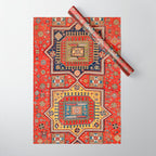 Kuba Sumakh East Caucasus Rug Print Wrapping Paper Gallery Image 1