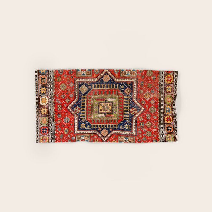 Kuba Sumakh East Caucasus Rug Print Bath Towel Gallery Image 1