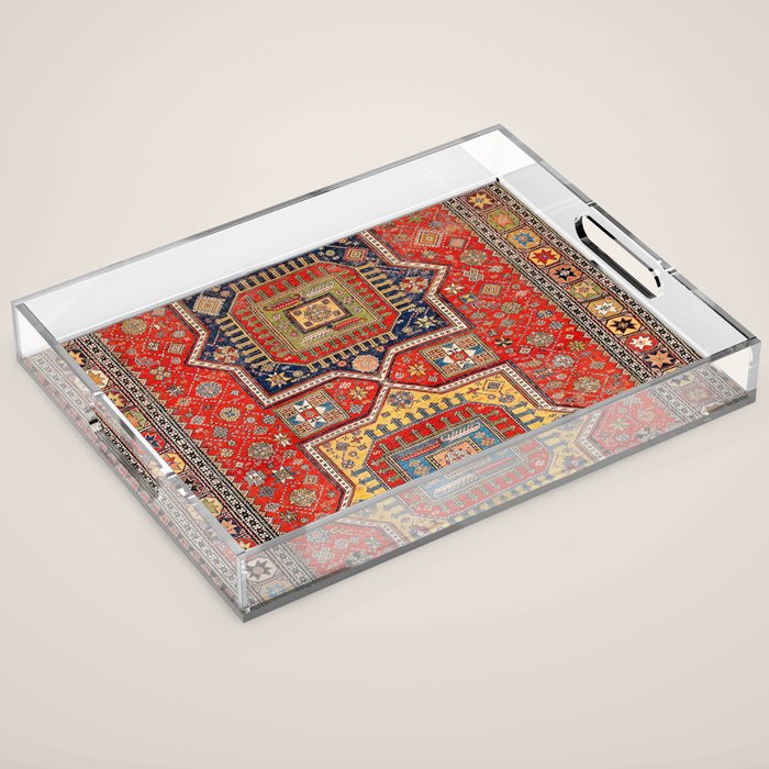 Kuba Sumakh East Caucasus Rug Print Acrylic Tray Gallery Image 1
