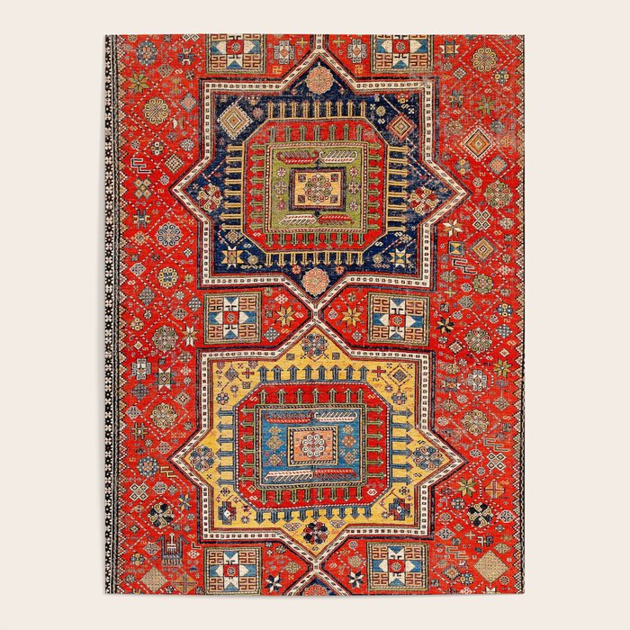 Kuba Sumakh East Caucasus Rug Print Poster Gallery Image 4