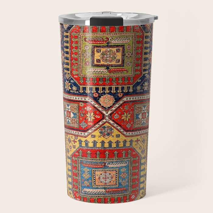 Kuba Sumakh East Caucasus Rug Print Travel Mug Gallery Image 1
