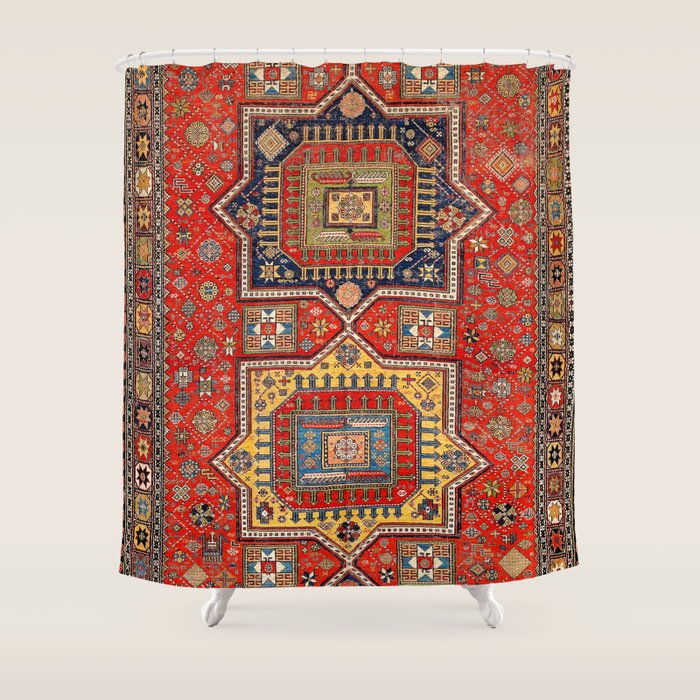 Kuba Sumakh East Caucasus Rug Print Shower Curtain Gallery Image 1