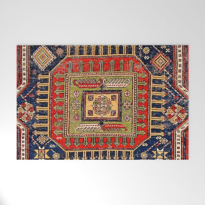 Kuba Sumakh East Caucasus Rug Print Welcome Mat Gallery Image 1