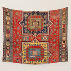 Kuba Sumakh East Caucasus Rug Print Wall Tapestry Gallery Image 4