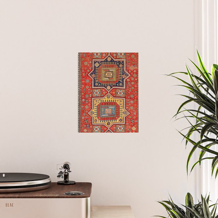 Kuba Sumakh East Caucasus Rug Print Poster Gallery Image 2