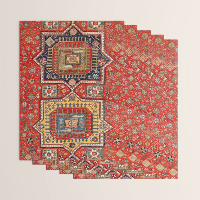 Kuba Sumakh East Caucasus Rug Print Wrapping Paper Gallery Image 3