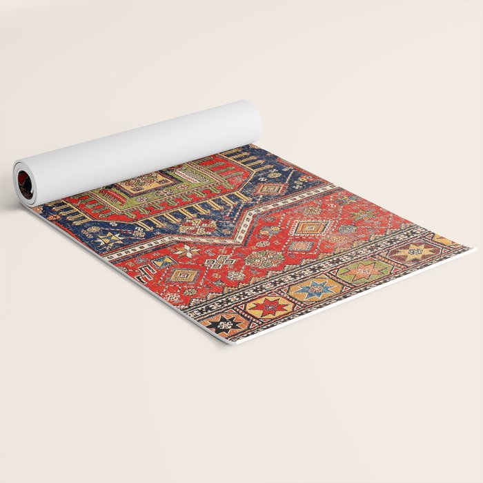 Kuba Sumakh East Caucasus Rug Print Yoga Mat Gallery Image 2