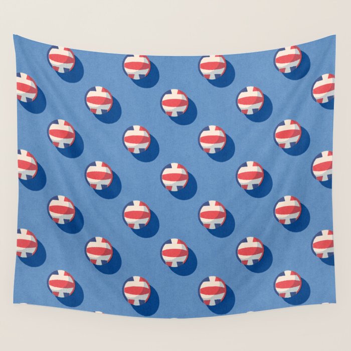 BALLS Volleyball - pattern Wall Tapestry Gallery Image 1