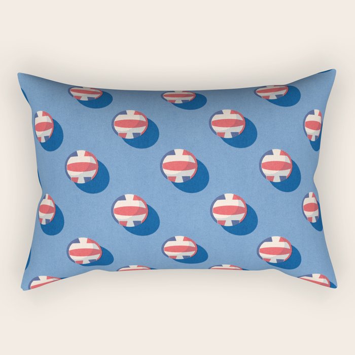 BALLS Volleyball - pattern Rectangular Pillow Gallery Image 1