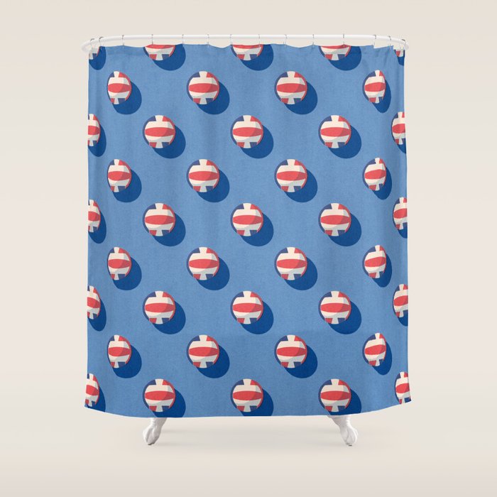 BALLS Volleyball - pattern Shower Curtain Gallery Image 1