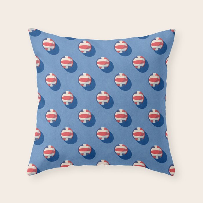 BALLS Volleyball - pattern Throw Pillow Gallery Image 6