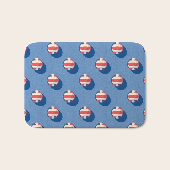 BALLS Volleyball - pattern Bath Mat Gallery Image 1