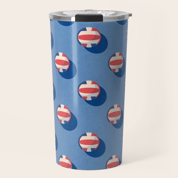 BALLS Volleyball - pattern Travel Mug Gallery Image 1