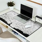 Surfer and Shore - Aerial Ocean Fine Art Print Desk Mat Gallery Image 2