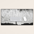 Surfer and Shore - Aerial Ocean Fine Art Print Desk Mat Gallery Image 1