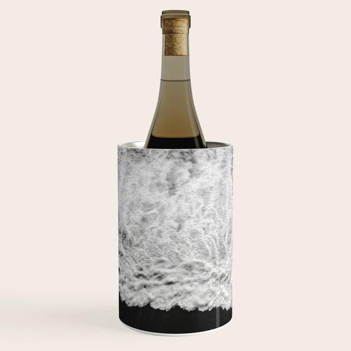Surfer and Shore - Aerial Ocean Fine Art Print Wine Chiller Gallery Image 2