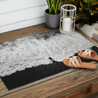 Surfer and Shore - Aerial Ocean Fine Art Print Outdoor Rug Gallery Image 2