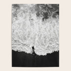Surfer and Shore - Aerial Ocean Fine Art Print Poster Gallery Image 4