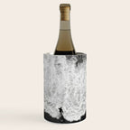 Surfer and Shore - Aerial Ocean Fine Art Print Wine Chiller Gallery Image 1