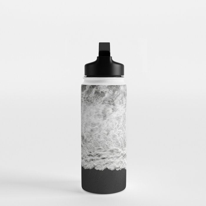 Surfer and Shore - Aerial Ocean Fine Art Print Water Bottle Gallery Image 3