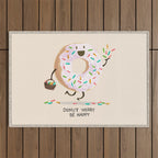 Be Happy Outdoor Rug Gallery Image 1