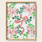 Whimsical Cheerful Bows Plants II Serving Tray Gallery Image 1