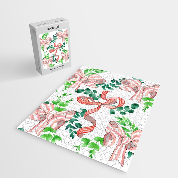 Whimsical Cheerful Bows Plants II Jigsaw Puzzle Gallery Image 2