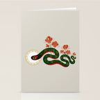Snake and flowers Stationery Card Gallery Image 2