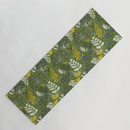 Cozy collection: mix and match happy florals Green leaves love Yoga Mat Gallery Image 1
