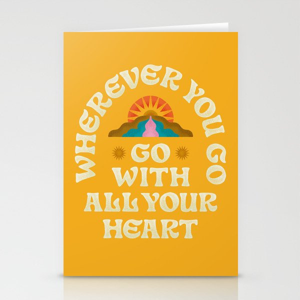 Go With All Your Heart Stationery Card Gallery Image 2