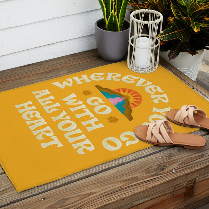 Go With All Your Heart Outdoor Rug Gallery Image 2