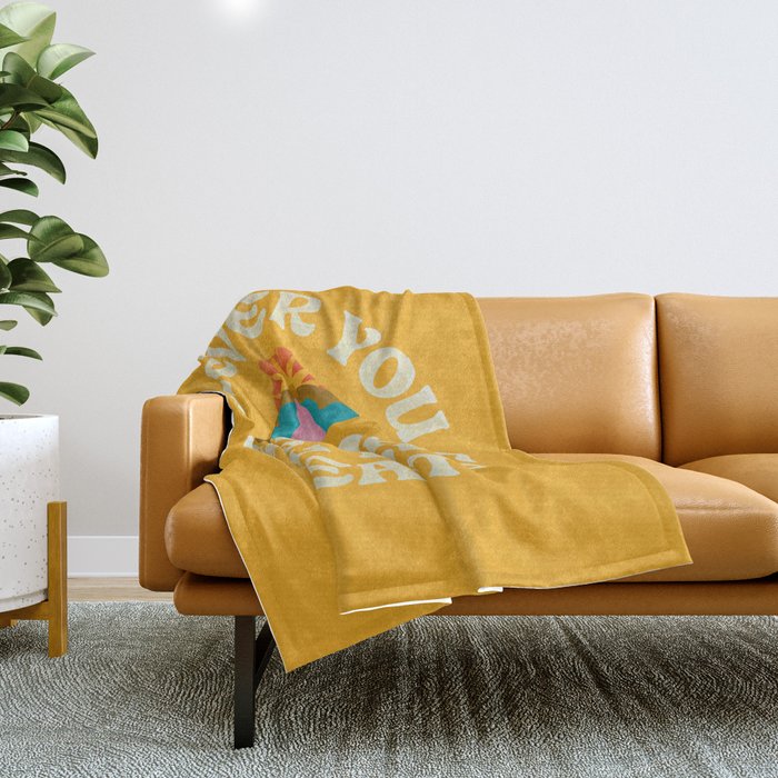 Go With All Your Heart Throw Blanket Gallery Image 1