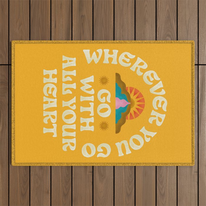 Go With All Your Heart Outdoor Rug Gallery Image 1