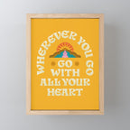 Go With All Your Heart Mini Art Print Gallery Image 1