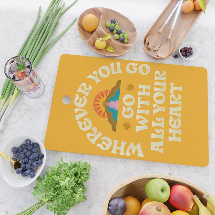 Go With All Your Heart Cutting Board Gallery Image 2