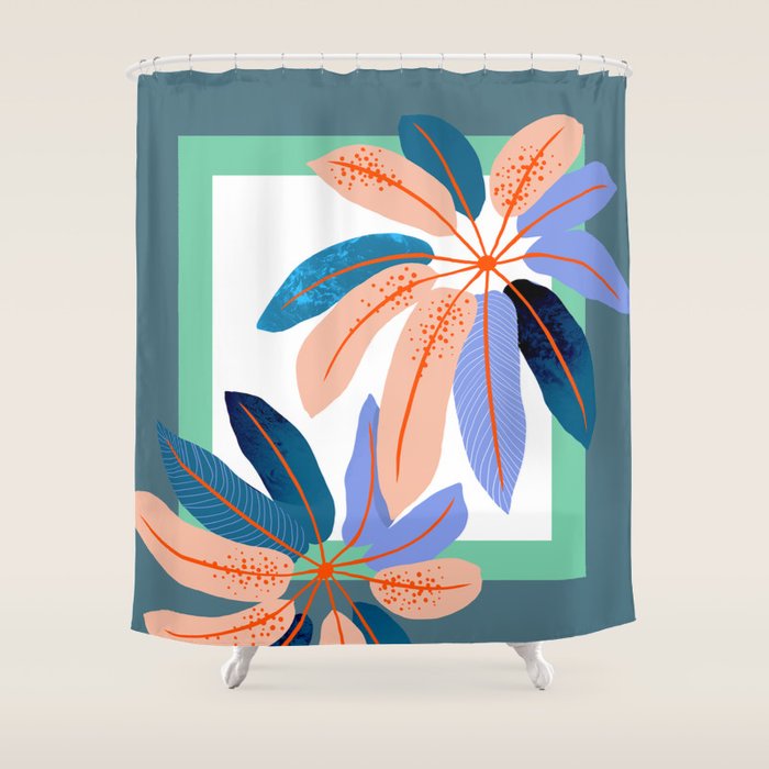 tropical plants Shower Curtain Gallery Image 1