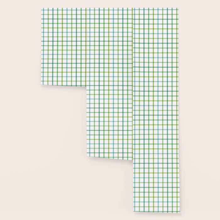 Retro Tonal Green Spring Check Pattern Wallpaper Gallery Image 3
