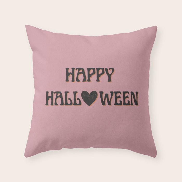 Happy Heart-o-ween Throw Pillow Gallery Image 6