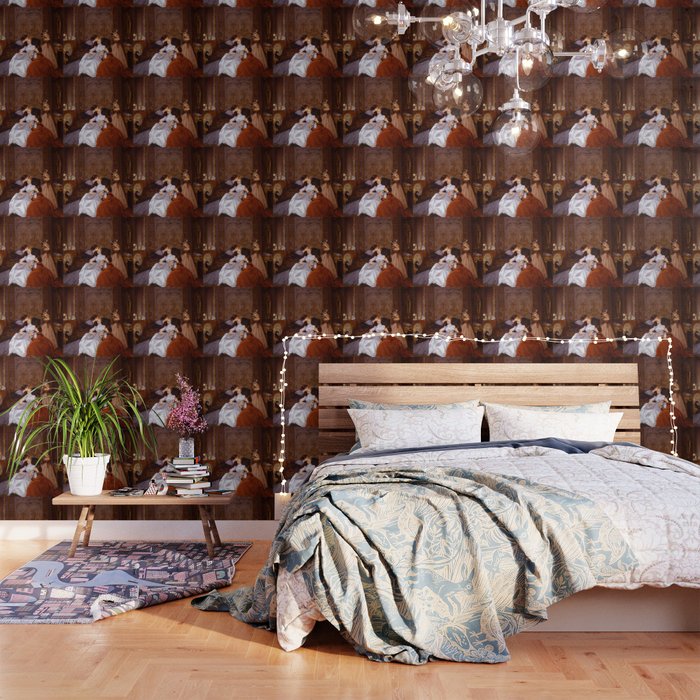 The Reluctant Bride | The Hesitant Fiancee still life female portrait painting by Auguste Toulmouche Wallpaper Gallery Image 3