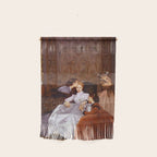 The Reluctant Bride | The Hesitant Fiancee still life female portrait painting by Auguste Toulmouche Wall Hanging Gallery Image 1