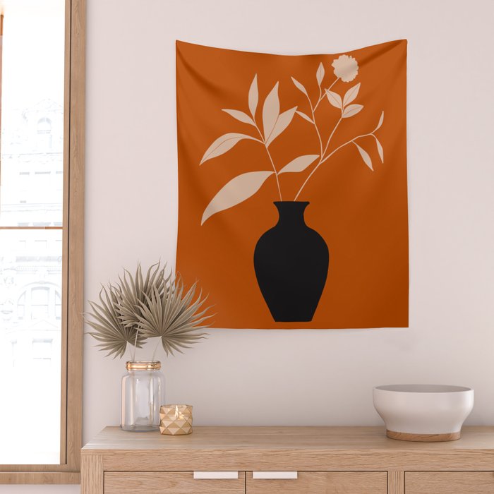 minimal plant 75 Wall Tapestry Gallery Image 2