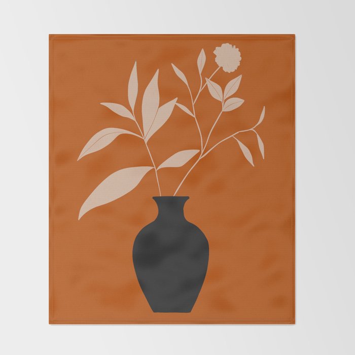 minimal plant 75 Throw Blanket Gallery Image 2