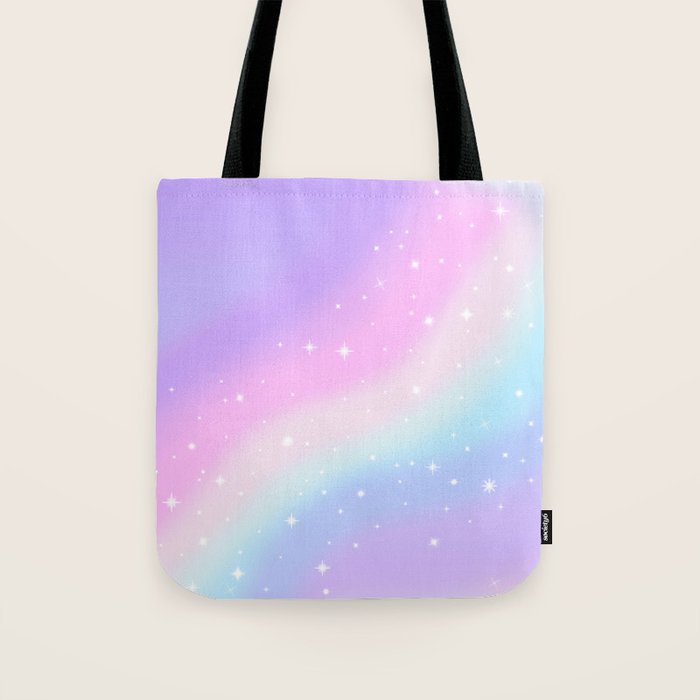 Kawaii Rainbow Magic Tote Bag Gallery Image 1