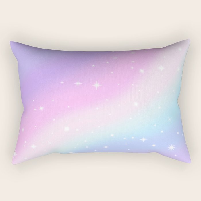 Kawaii Rainbow Magic Rectangular Pillow Gallery Image 2